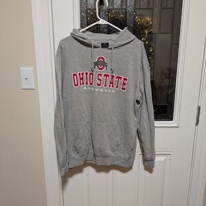 STATE Gray Hoodie with Ohio State Logo